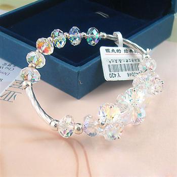 Austria crystal &amp; silver bracelet