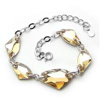 Austria crystal &amp; silver bracelet