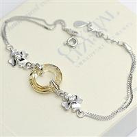 Austria crystal &amp; silver bracelet