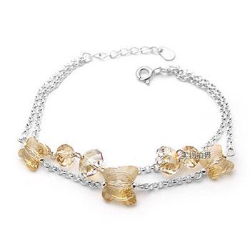 Austria crystal &amp; silver bracelet