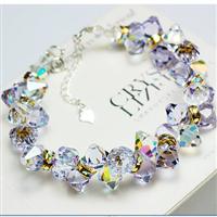 Austria crystal &amp; 925 silver bracelet 600653