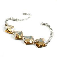 Austria crystal &amp; silver bracelet