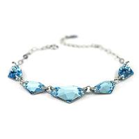 Austria crystal &amp; silver bracelet 600685