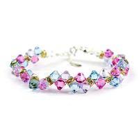 Austria crystal &amp; 925 silver bracele...
