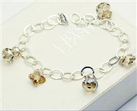 Austria crystal &amp; silver bracelet