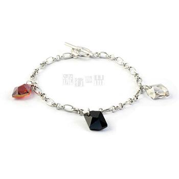 Austria crystal &amp; silver bracelet