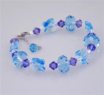 Austria crystal &amp; silver bracelet