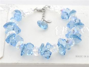 Austria crystal &amp; silver bracelet