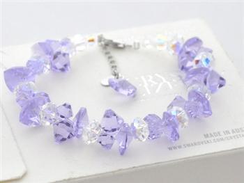 Austria crystal &amp; silver bracelet