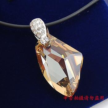 Austria crystal &amp; silver pendant