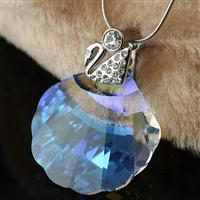 Austria crystal &amp; silver pendant(no ...