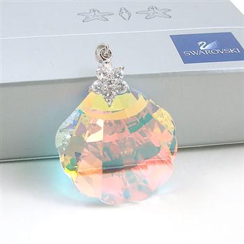 Austria crystal &amp; 925 silver pendant...