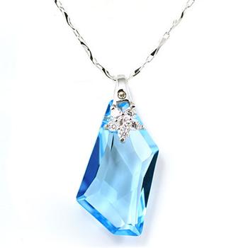 Austria crystal &amp; 925 silver pendant(no chain)