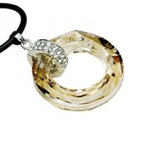 Austria crystal &amp; 925 silver pendant...