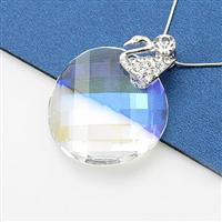 Austria crystal &amp; silver pendant(no ...