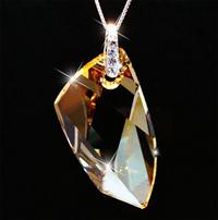 Austria crystal &amp; silver pendant(no chain)