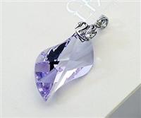 Austria crystal &amp; silver pendant(no chain)