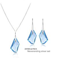 Austria crystal &amp; silver jewelry set