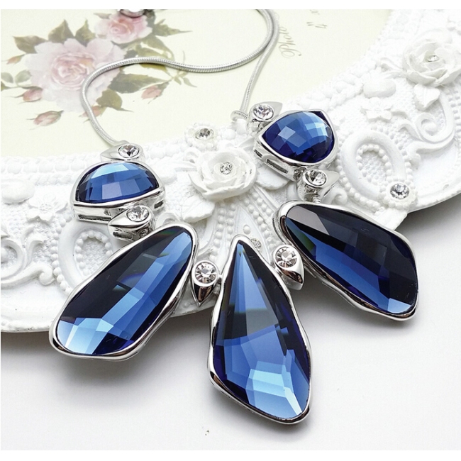 fashion necklace 201005 (blue)