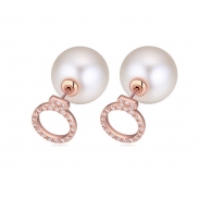 double pearl earring 208023