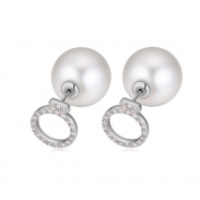 double pearl earring 208023