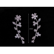 flower zircon earring 208015