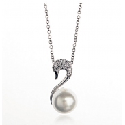 pearl swan necklace 135224 