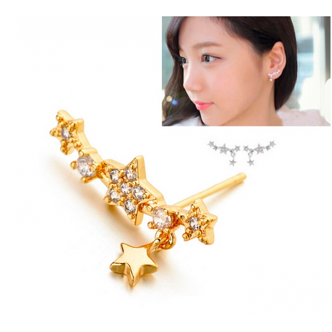 Popular zircon earrings 208000