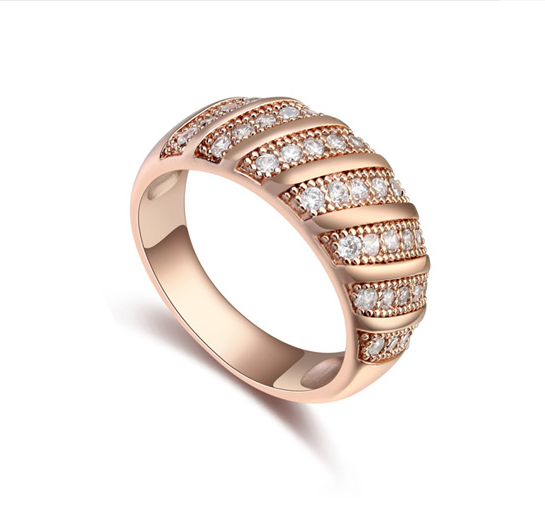 rose gold ring SE17615