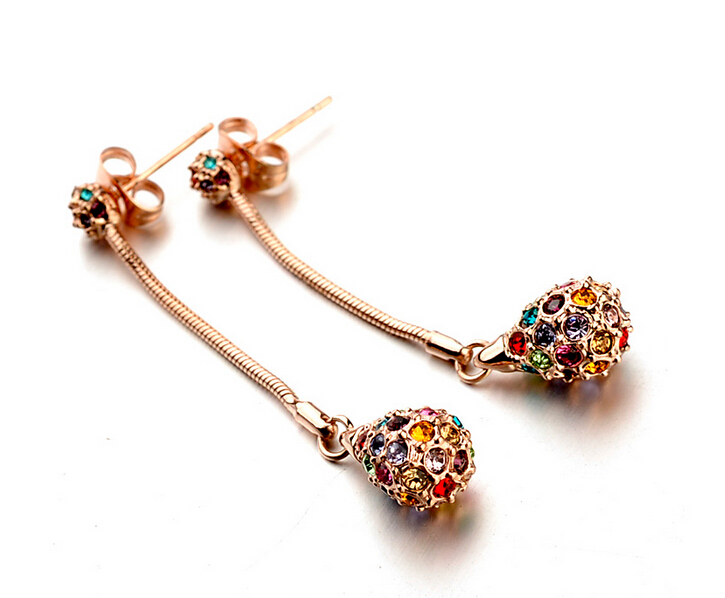 Fashion crystal earrings 838509