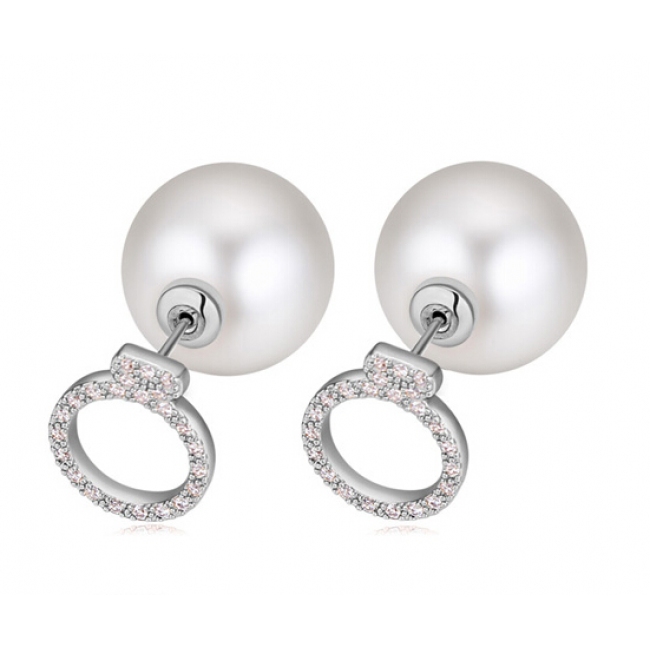 double pearl earring 208023