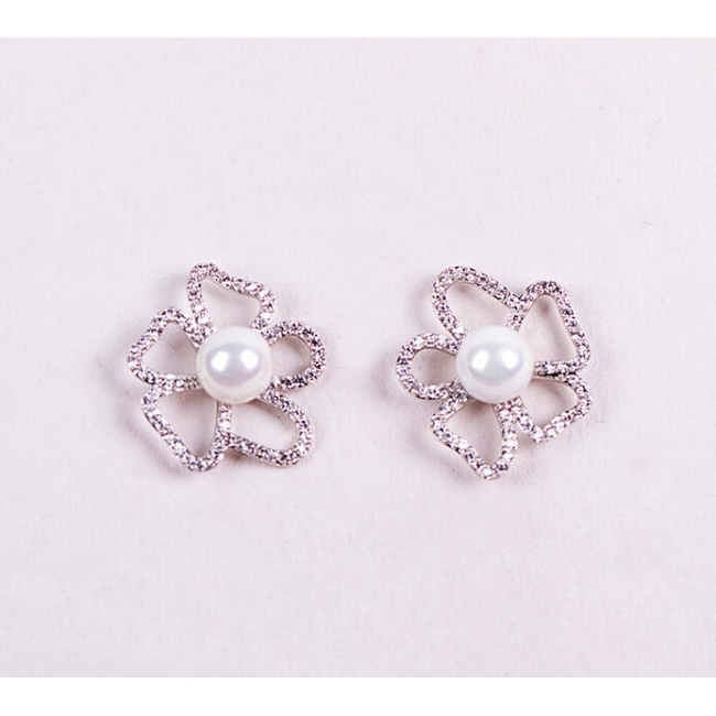 flower pearl earring 208016
