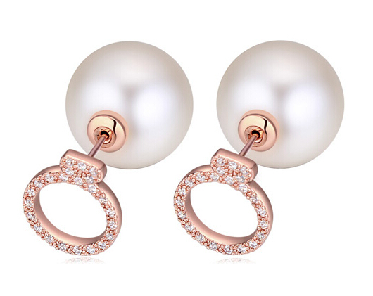 double pearl earring 208023