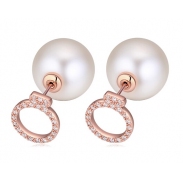 double pearl earring 208023