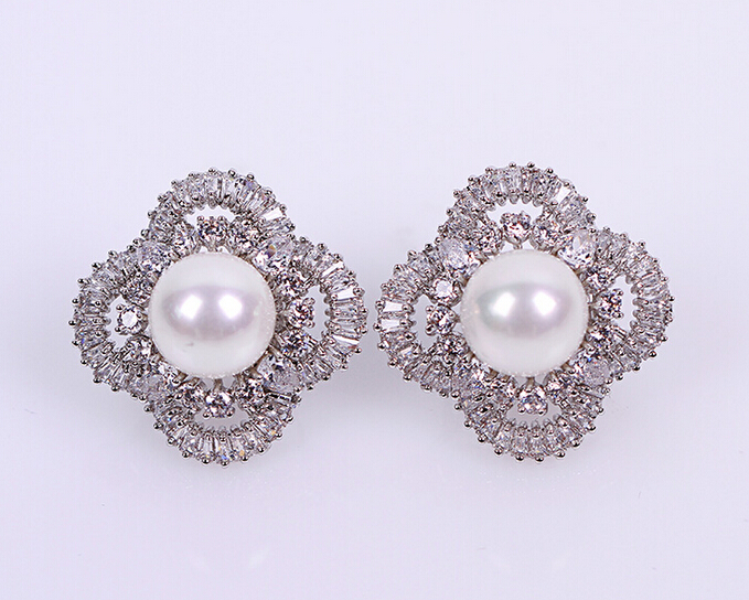 flower pearl earring  208016