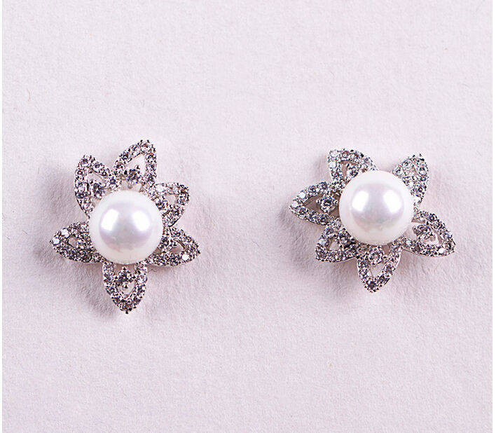 flower pearl earring 208015