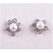 flower pearl earring 208015