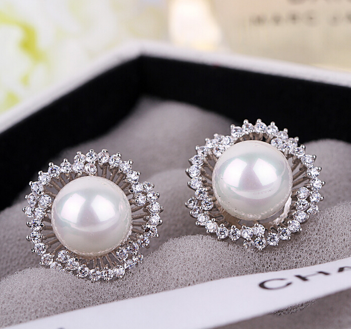 flower pearl earring 208015