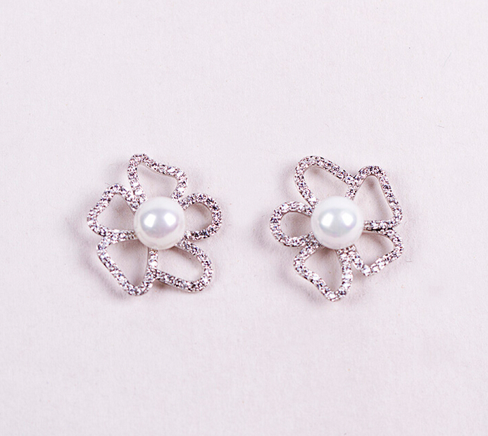 flower pearl earring 208016