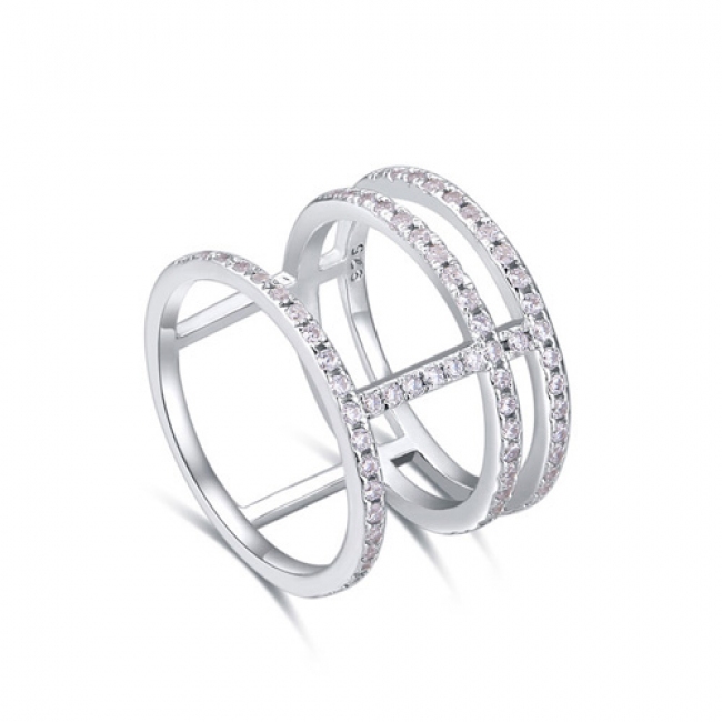 fashion silver ring QS22279