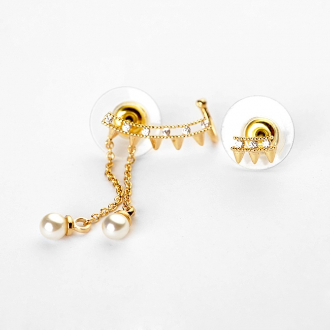 bullet gold earring 849200