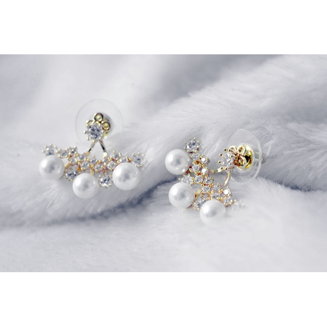 pearl zircon earring 849200