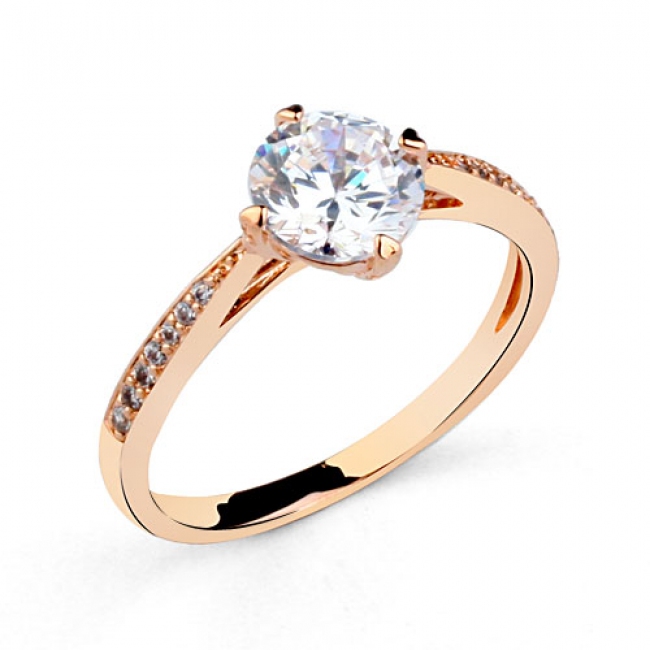 Fashion zircon ring 115379