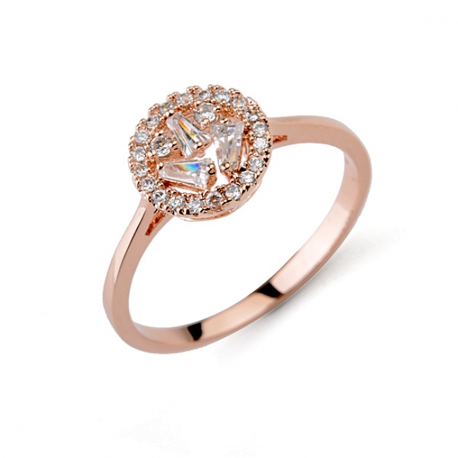 Fashion zircon ring 311324