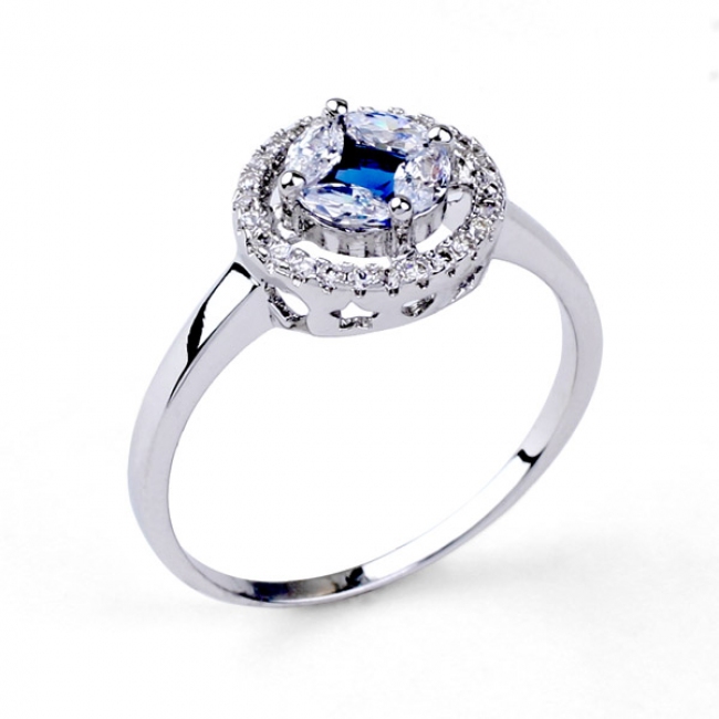 Fashion jewelry zircon ring 311384