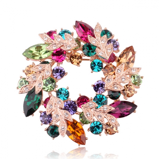 Austrian crystal brooch 52704