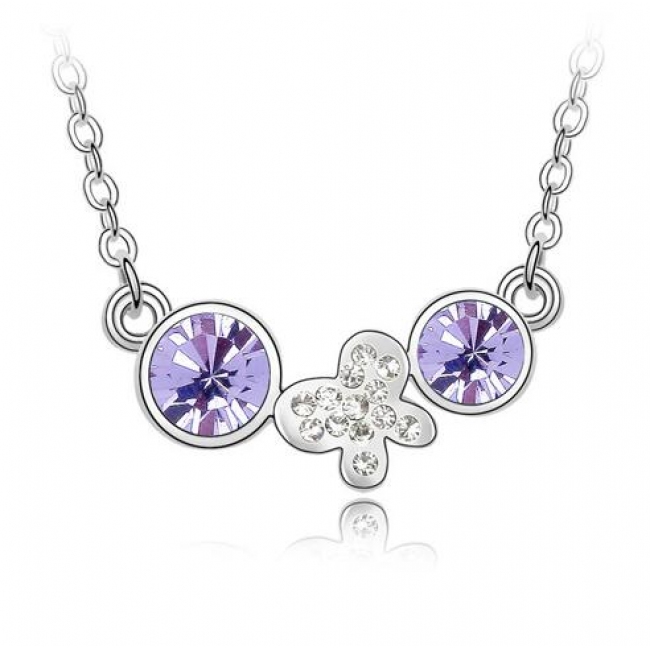 Austrian crystal necklace KY4179