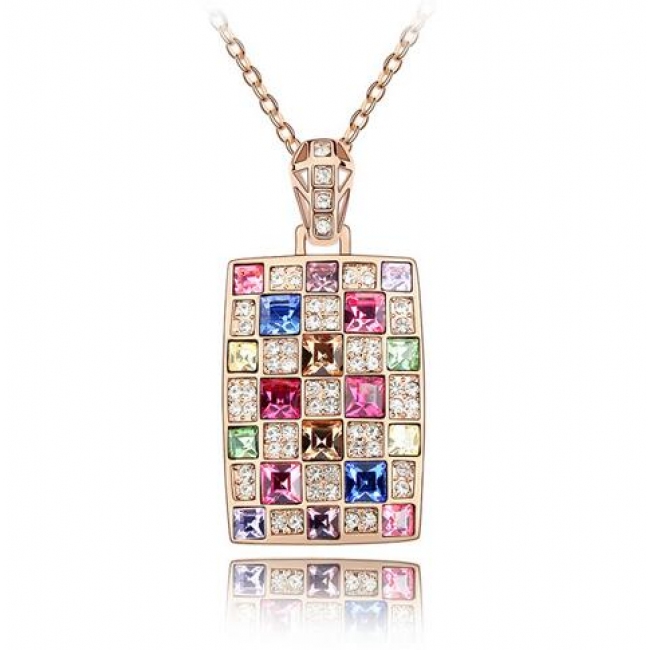 Austrian crystal necklace KY3661