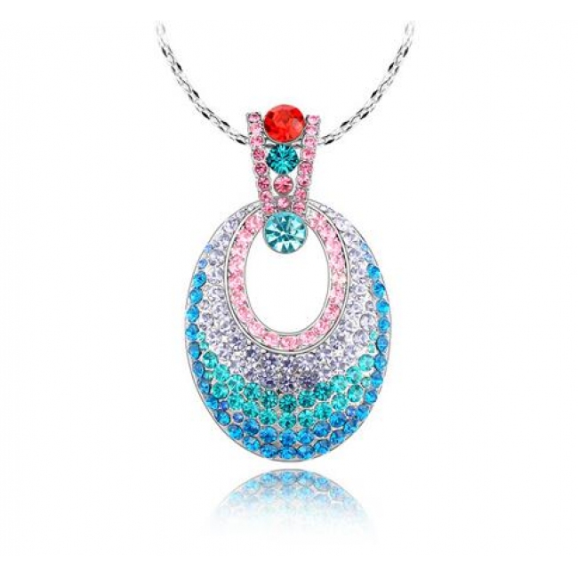 Austrian crystal necklace  KY3970