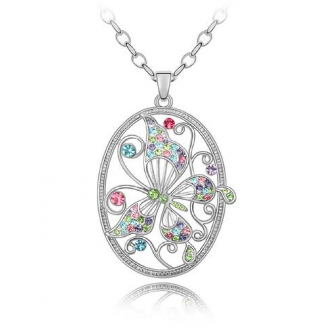 Austrian crystal necklace  KY4142